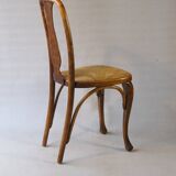 Two Kohn chairs, No. 529, circa 1910, bistro style, caned, bentwood