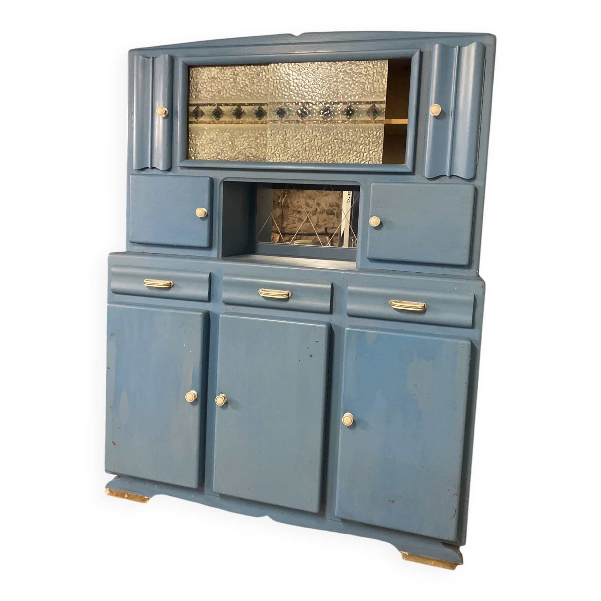 Turquoise blue buffet