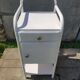 Pair Old Chevet Table De Nuit Internat Caisson - Vintage White Metal Drawer