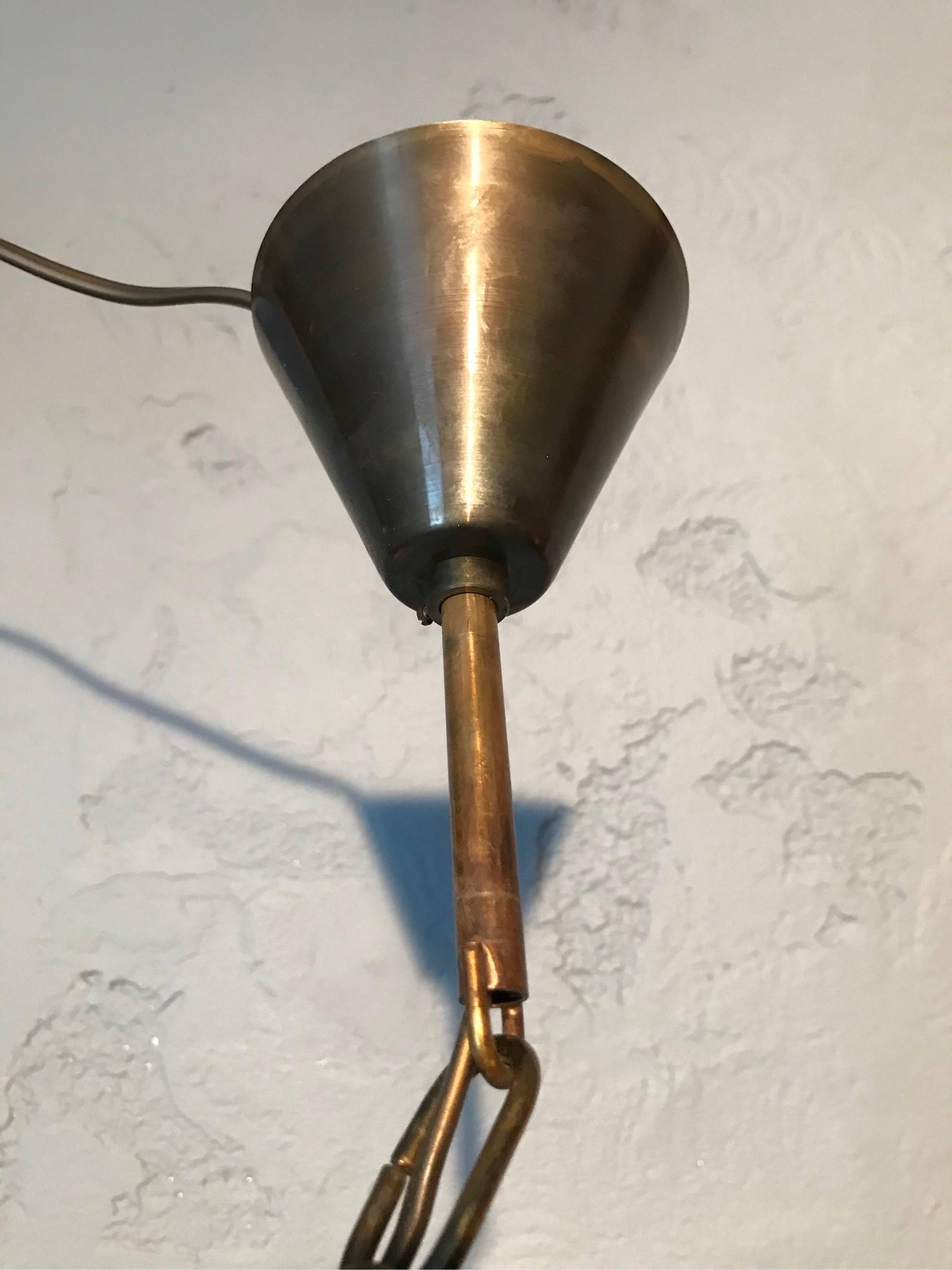 Vintage Svend Aage Holm Sørensen “Onion” Chandelier Pendant Lamp