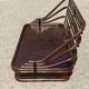 Canapé Mid Century Modern en bambou et cuir par Vivai del Sud