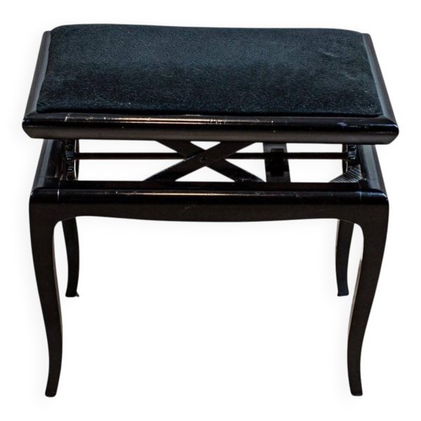 Tabouret de piano noir, années 1950 — Beyit