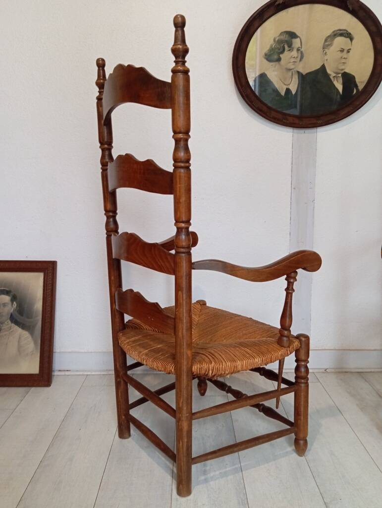 Pair of nursing or fireside armchairs