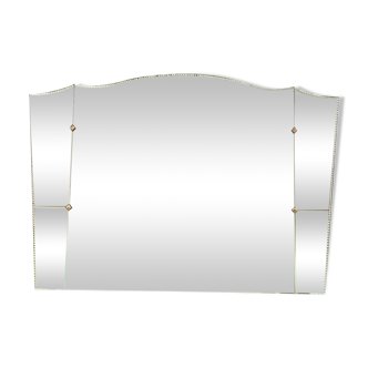 Mirror chiseled Art Deco 1950