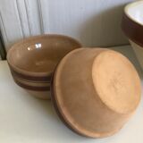 4l sandstone bowl and Gien bowls