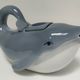 Teapot zoomorphic blue whale porcelain design Japan
