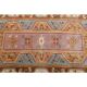 Vintage Turkish Oushak handmade wool cotton orange area rug 201x281