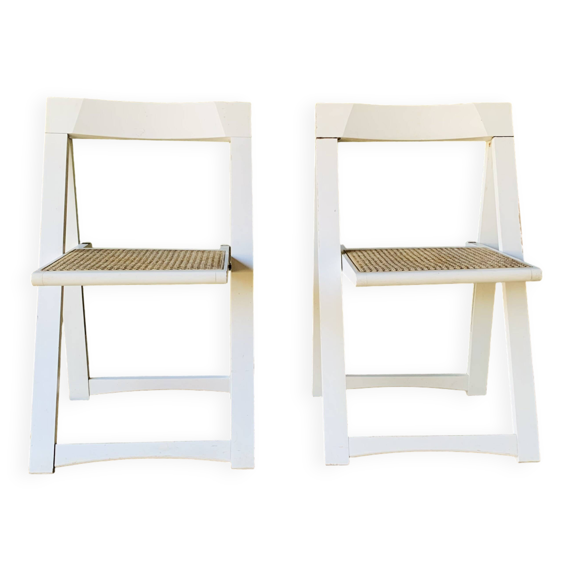 Paire de 2 chaises pliantes made in Italy