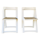 Paire de 2 chaises pliantes made in Italy