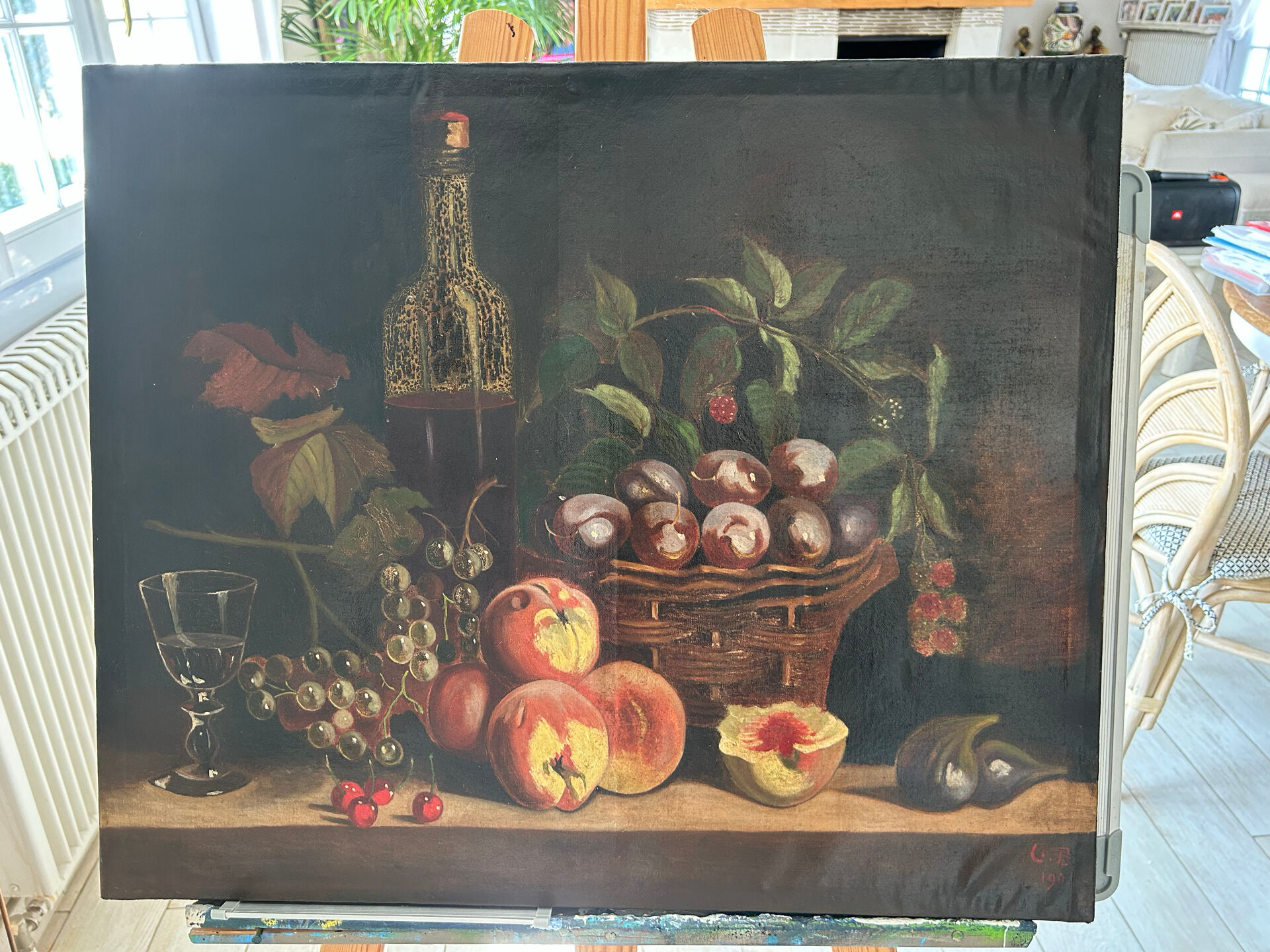 Nature morte G.B 1904 huile sur toile