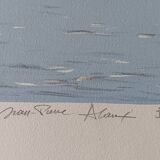 Jean-Pierre ALAUX Signed and numbered lithograph surrealism eroticism