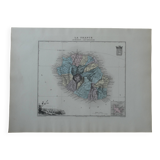Old map of Reunion - 1895