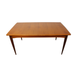 Scandinavian extendable teak dining table 1960