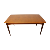 Scandinavian extendable teak dining table 1960