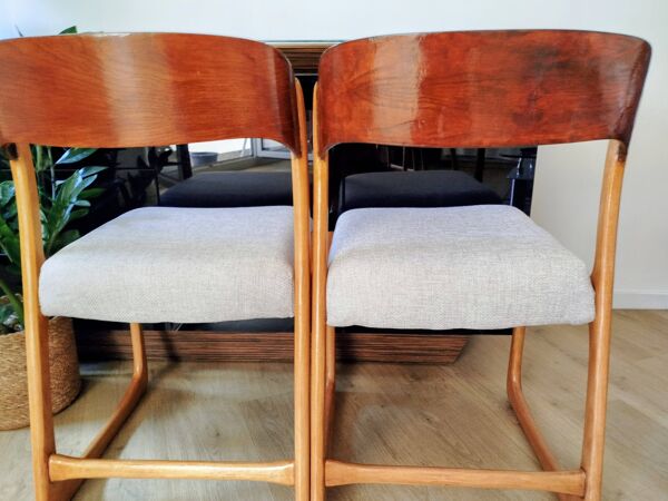 Chaises traineau baumann