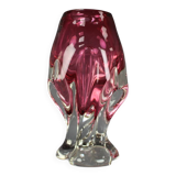 Bohemian Art Glass Vase by Josef Hospodka, Czechoslovakia, 1960s