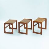 Danish teak mid century modern nesting tables Salin, Nyborg, Denmark 1960s