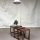 Vtg Mid Century Quadrille Teak Sunelm Nest Of Tables Side Coffee Table Danish