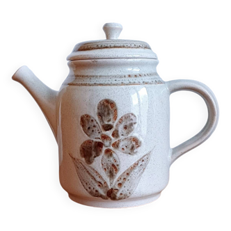 Antique coffee pot in handcrafted stoneware