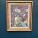 Huile sur panneau suédoise d'époque mi-siècle – "Stillben" par Arne Kilsby – Vintage et encadrée, datée de 1975 – 54 × 61 cm (21,3" × 24")