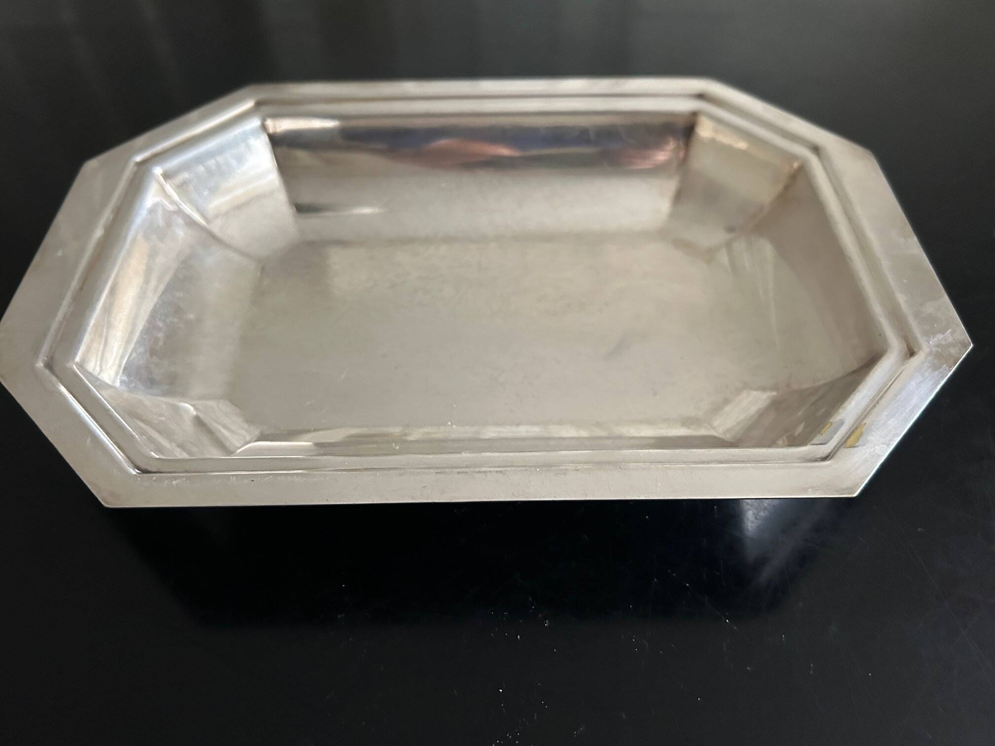 Art Deco silver-plated dish