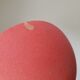 Vintage laying lamp in brass and grainy red aluminum - 50s