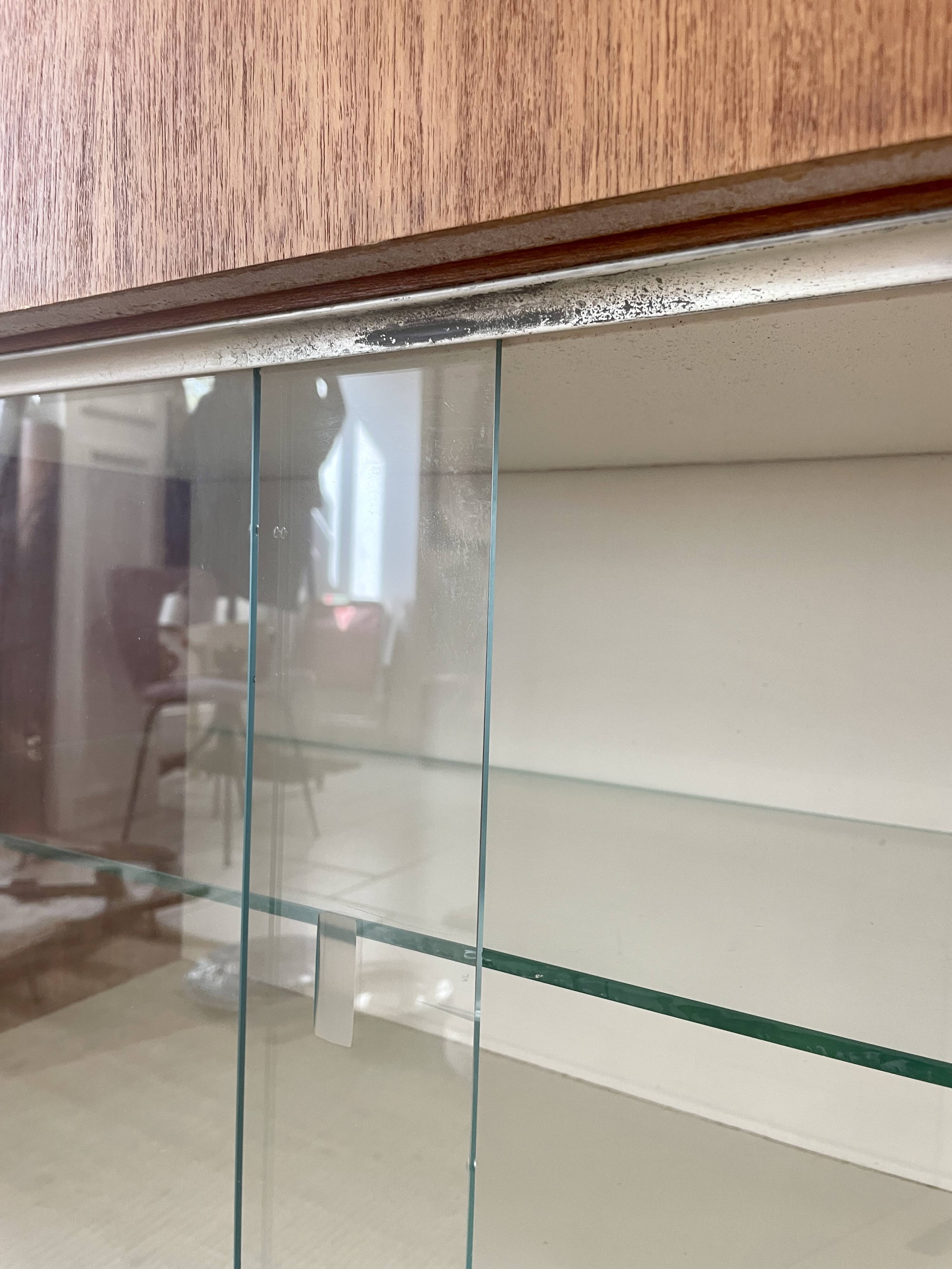 Vintage teak high sideboard