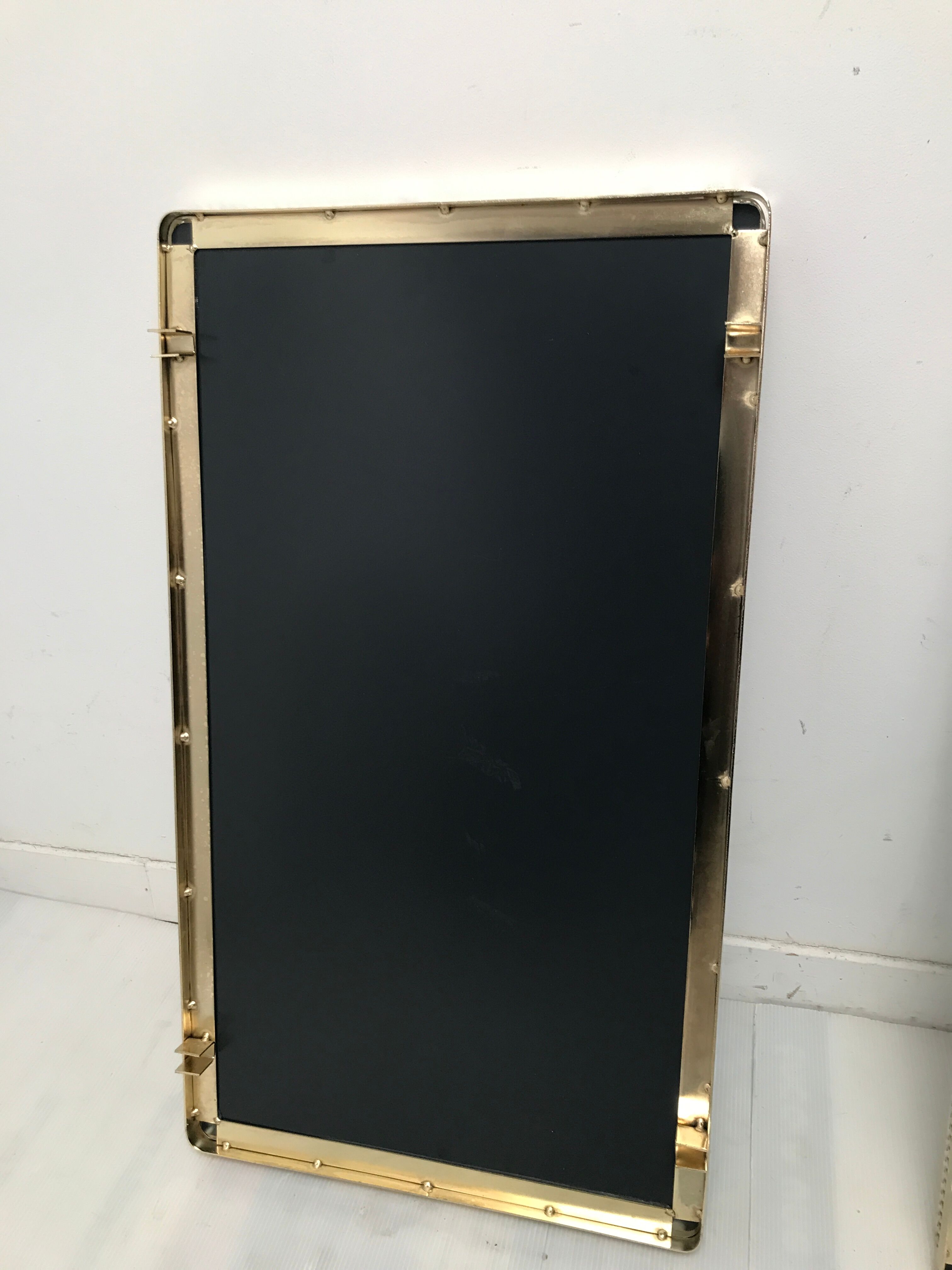 Desert with mirror glass trays