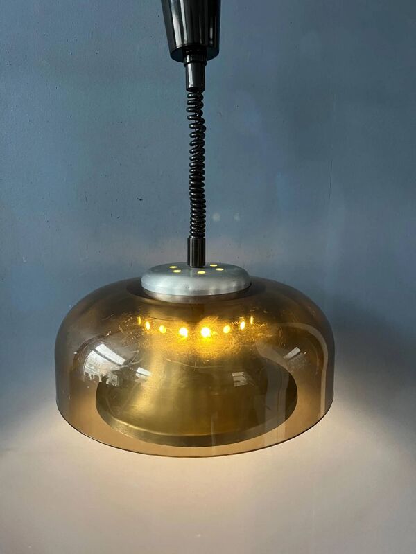 Lampe suspendue Herda de style vintage des années 50, époque spatiale.