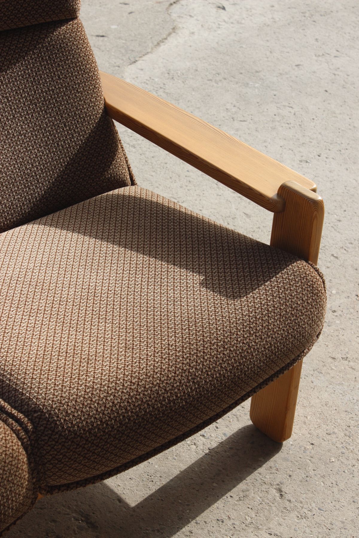 Vintage Scandinavian sofa in solid pine 50s/60s