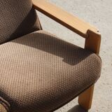 Vintage Scandinavian sofa in solid pine 50s/60s