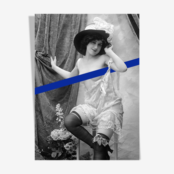 Vintage photography woman cabaret - A4 - 1920 - art print