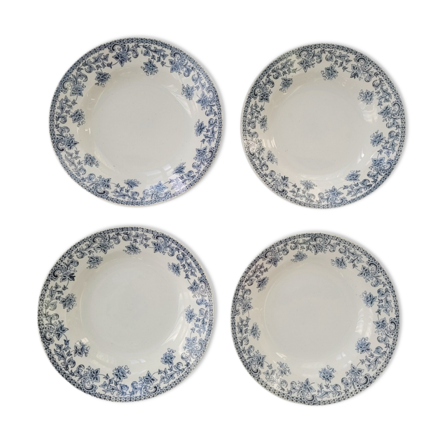 4 hollow plates iron earth Jane Saint Amand