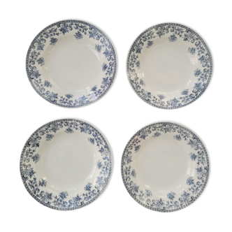 4 hollow plates iron earth Jane Saint Amand