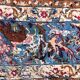 Tapis d'orient persan iran ispahan laine et soie 150x225cm