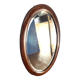 Art Deco beveled walnut mirror