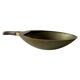 Decorative brass bowl with wooden handle, 1970s, Turin, Italy.