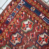 Tapis antique fait main kurde du Moyen-Orient 119cm x 230cm (1920s)