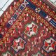 Tapis antique fait main kurde du Moyen-Orient 119cm x 230cm (1920s)