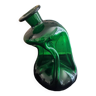 Vase carafe Holmegaarde Kluk Kluk en verre vert soufflé