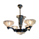 Lustre ezan art deco à 4 bras de lumière