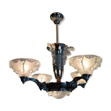 Ezan art deco chandelier with 4 arms of light