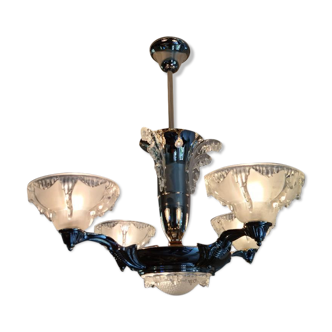 Ezan art deco chandelier with 4 arms of light