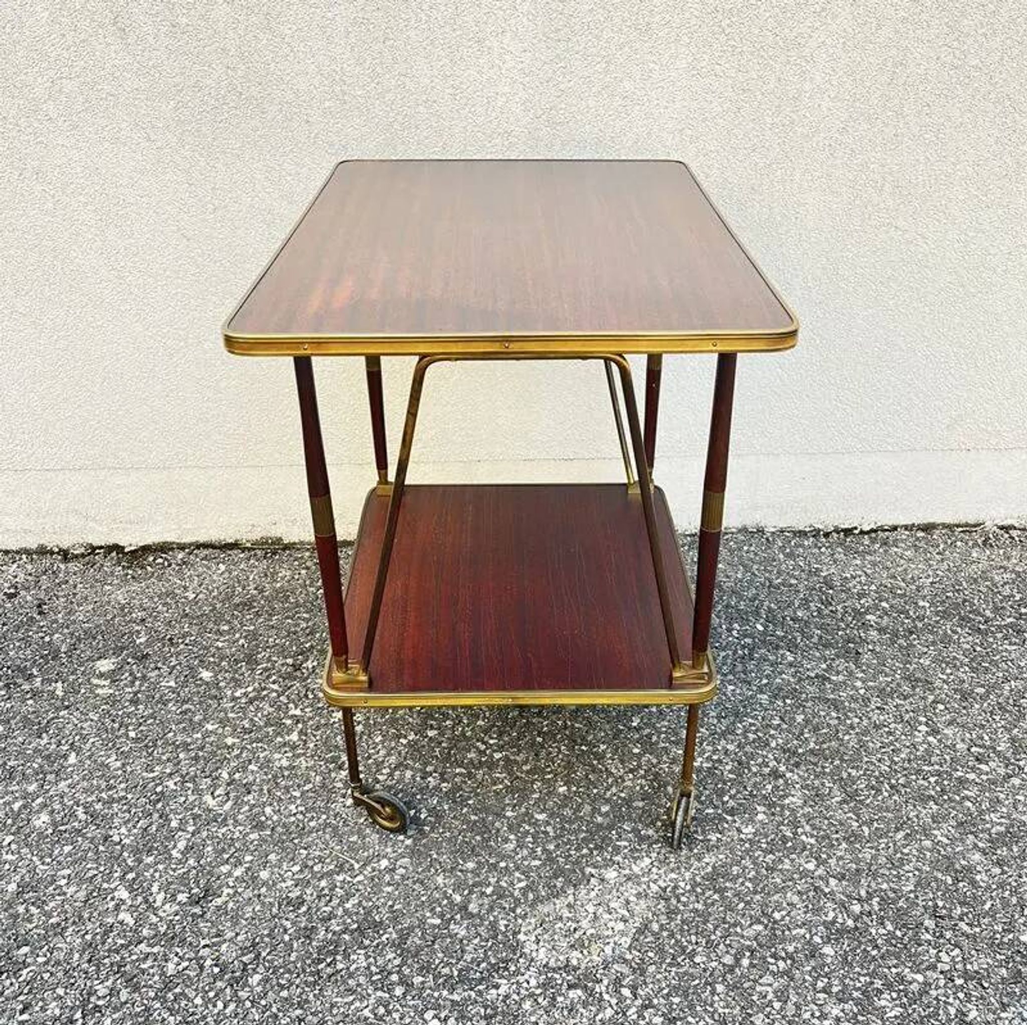 Desserte vintage roulante