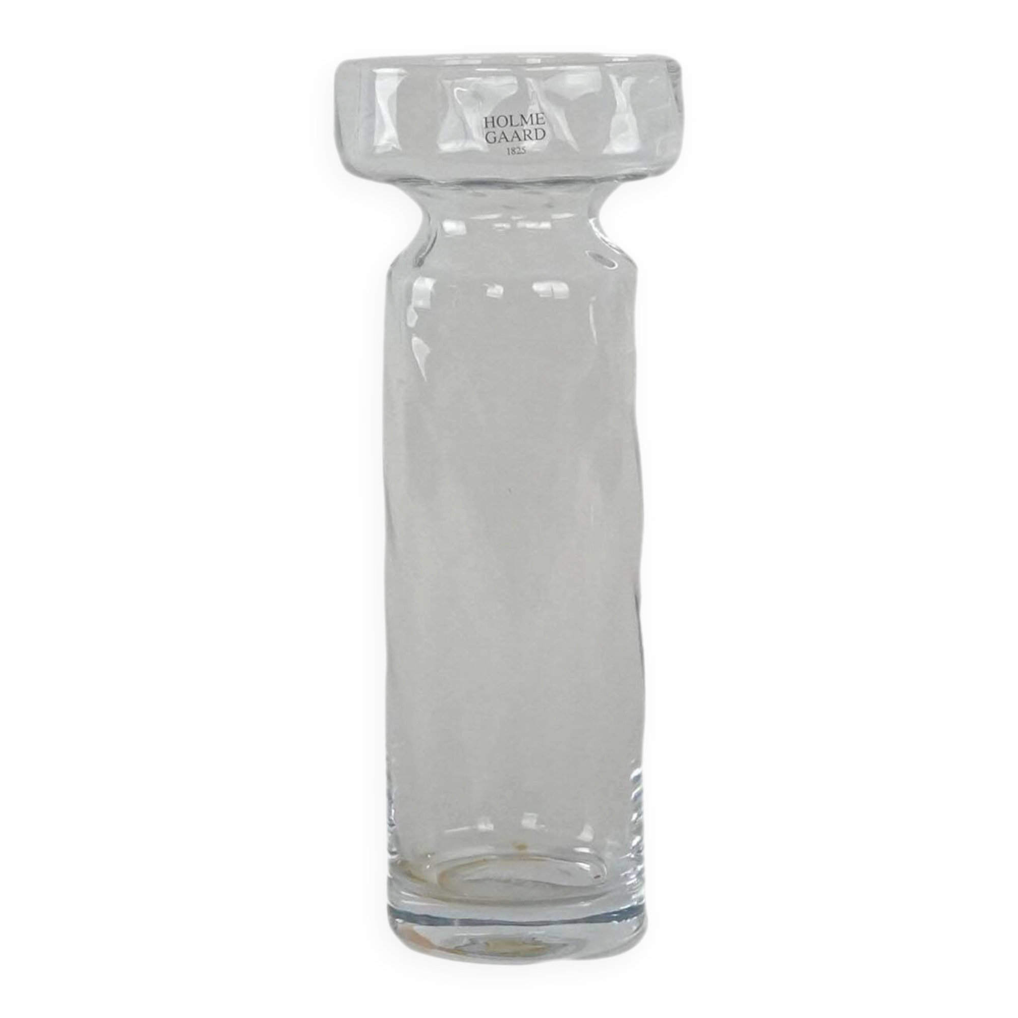 Glass vase, Danish design, 1970s, manufacturer: Holmegaard