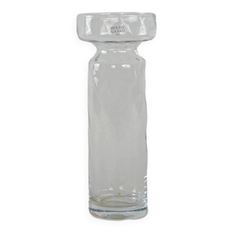 Glass vase, Danish design, 1970s, manufacturer: Holmegaard