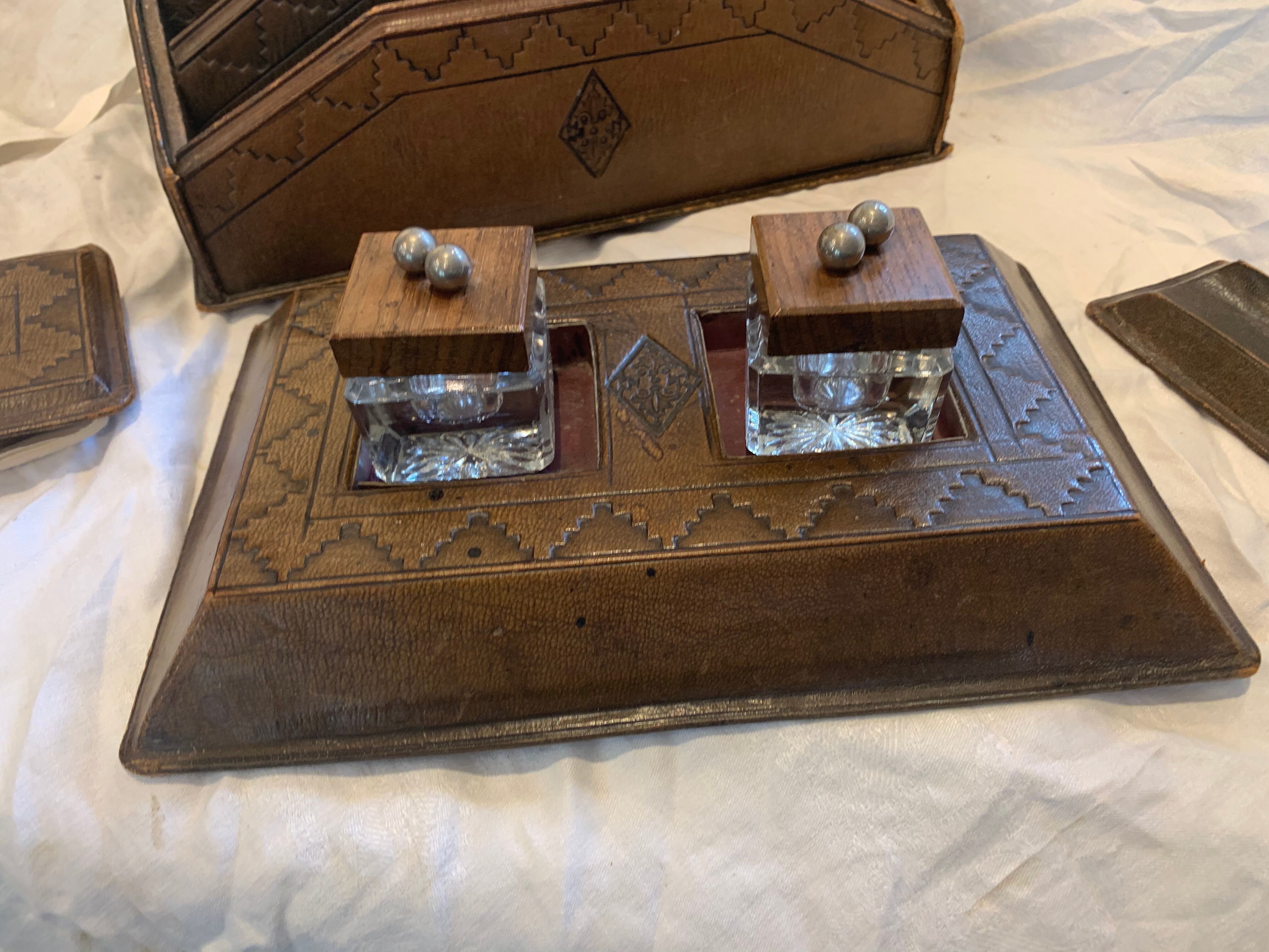 Leather office necessities