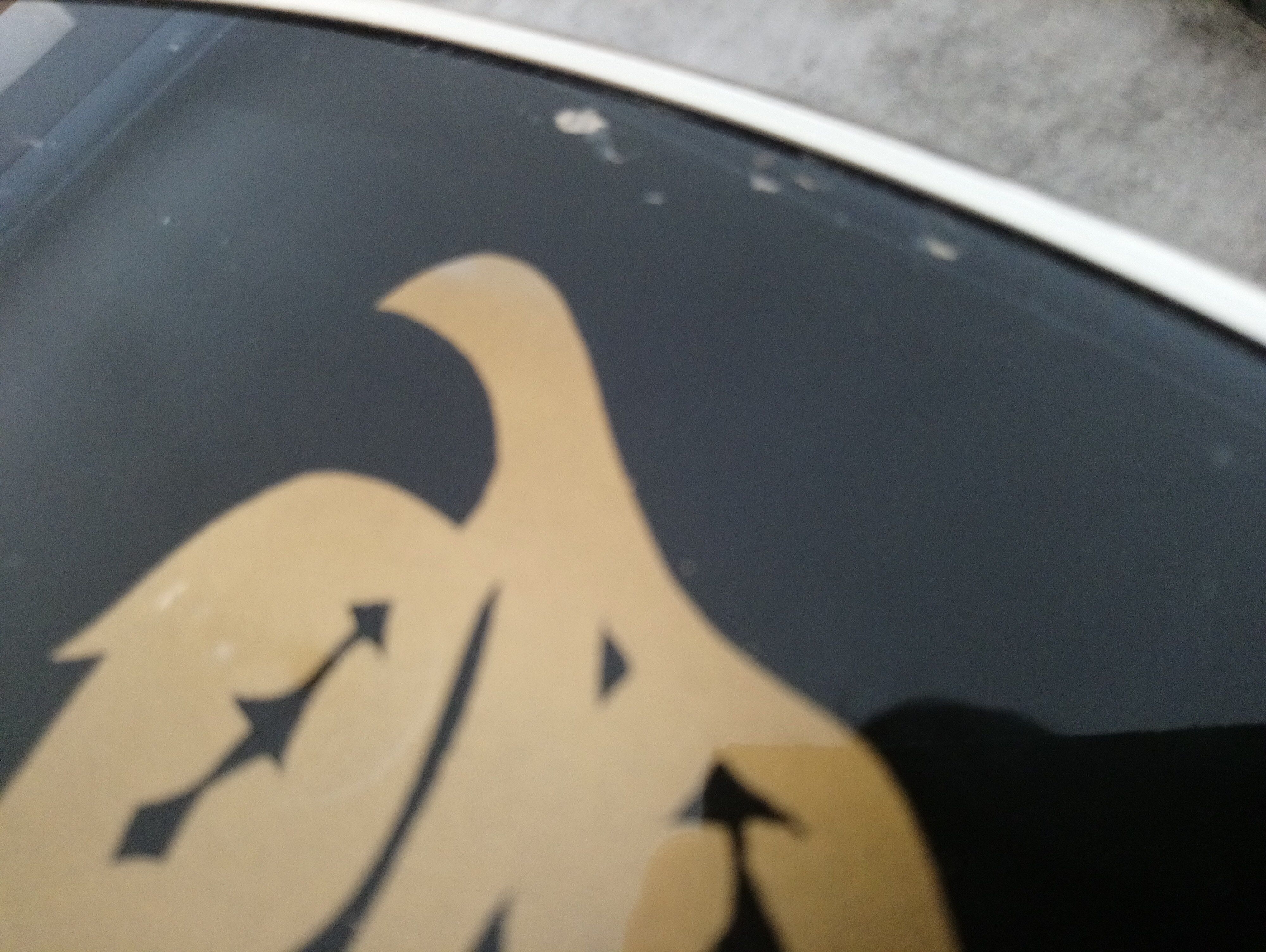 Red rose glass table of the 60s