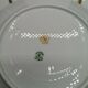 Lot de 4 assiettes à dessert en porcelaine de Limoges blanc et double dorure