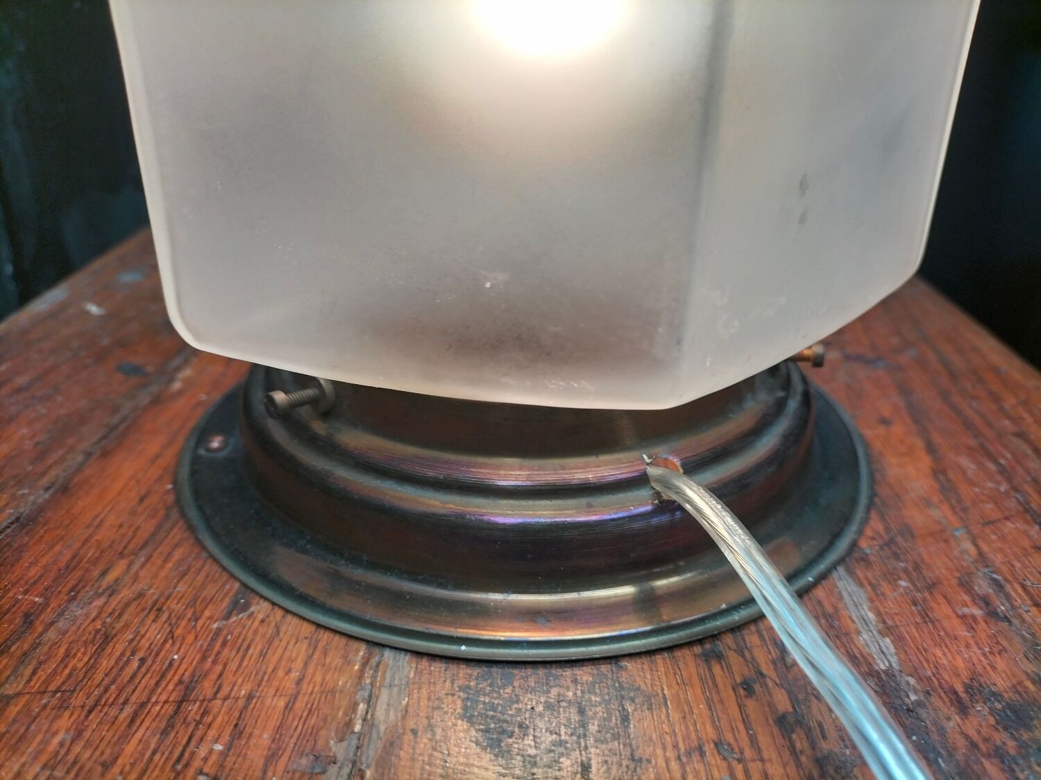 Art Deco table lamp "skyscraper"